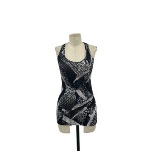 Lululemon‎ Cool Racerback Tank Static Mist White Black Size 6